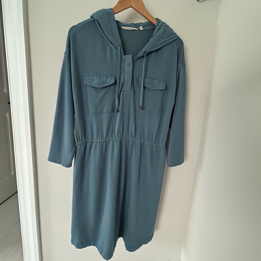 Soft Surroundings Teal Long Sleeve Dress